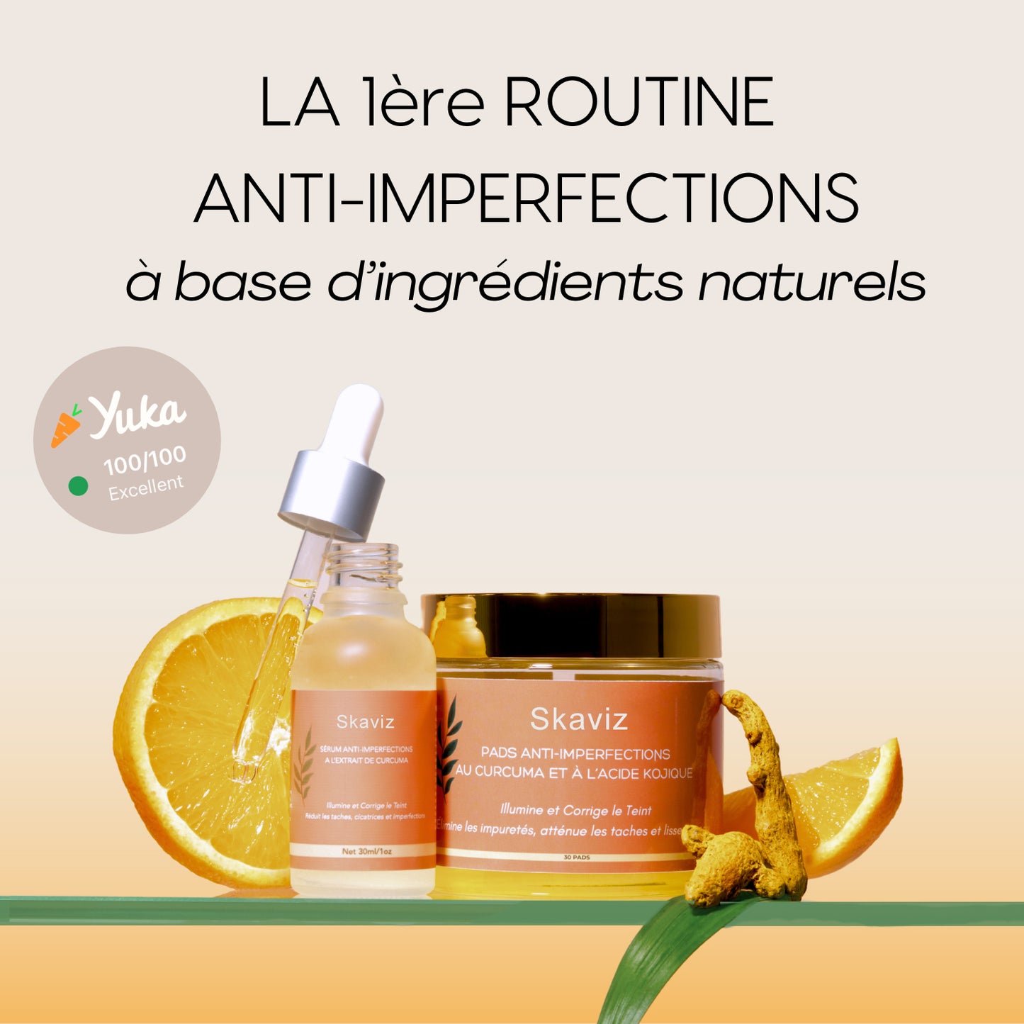Routine de soin anti-imperfections 4-en-1 – Combat les boutons, les pores, les taches et la texture irrégulière