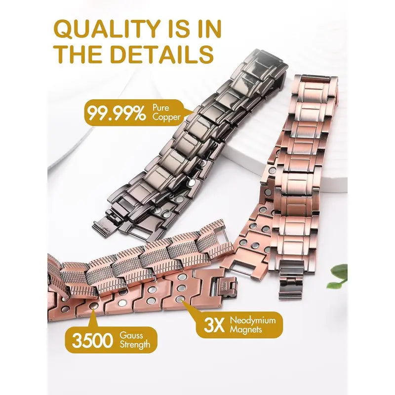 Copper Magnetic Bracelet – Relieve Fatigue & Boost Circulation