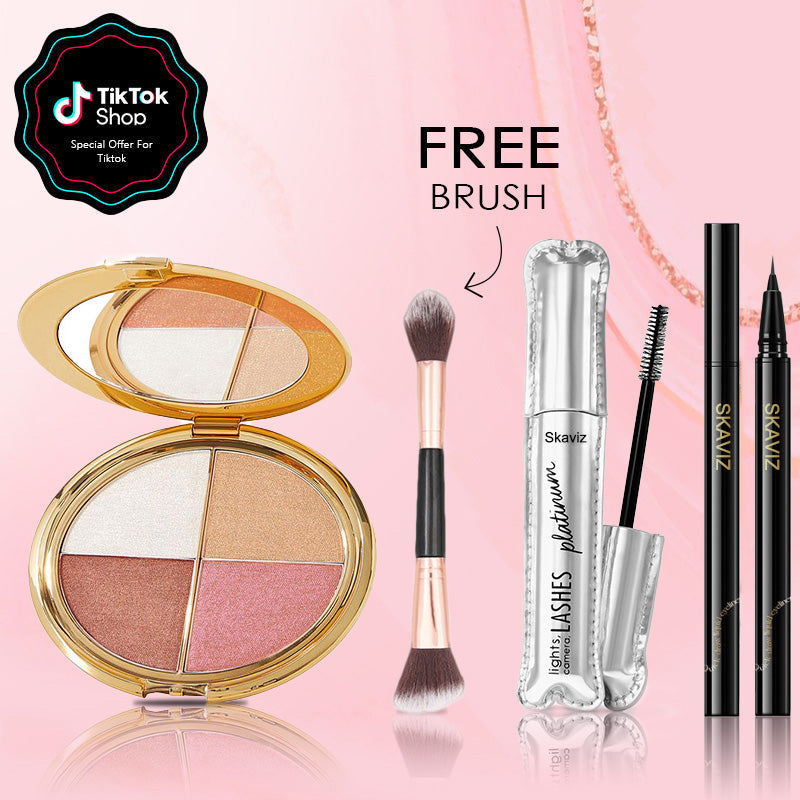 Eye & Cheek Palette – Instant Glow, Eyeshadow & Highlighter in One
