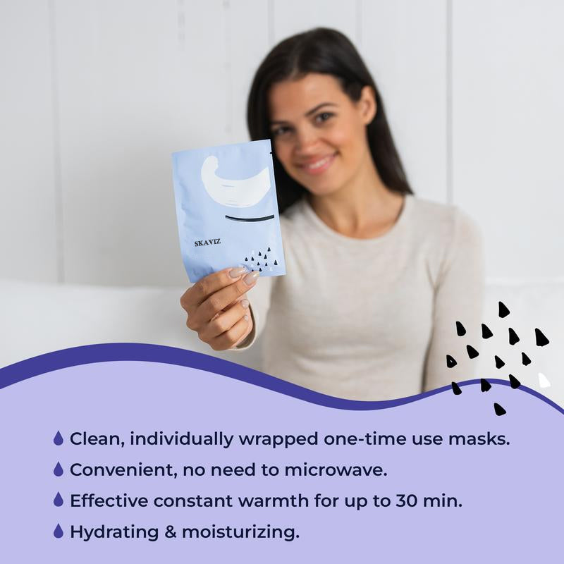 Save 60%, Only 1 Days Left! Skaviz Self-Heating Eye Masks (30 Count) Relieve dry eyes and fatigue, hydrate and soothe.