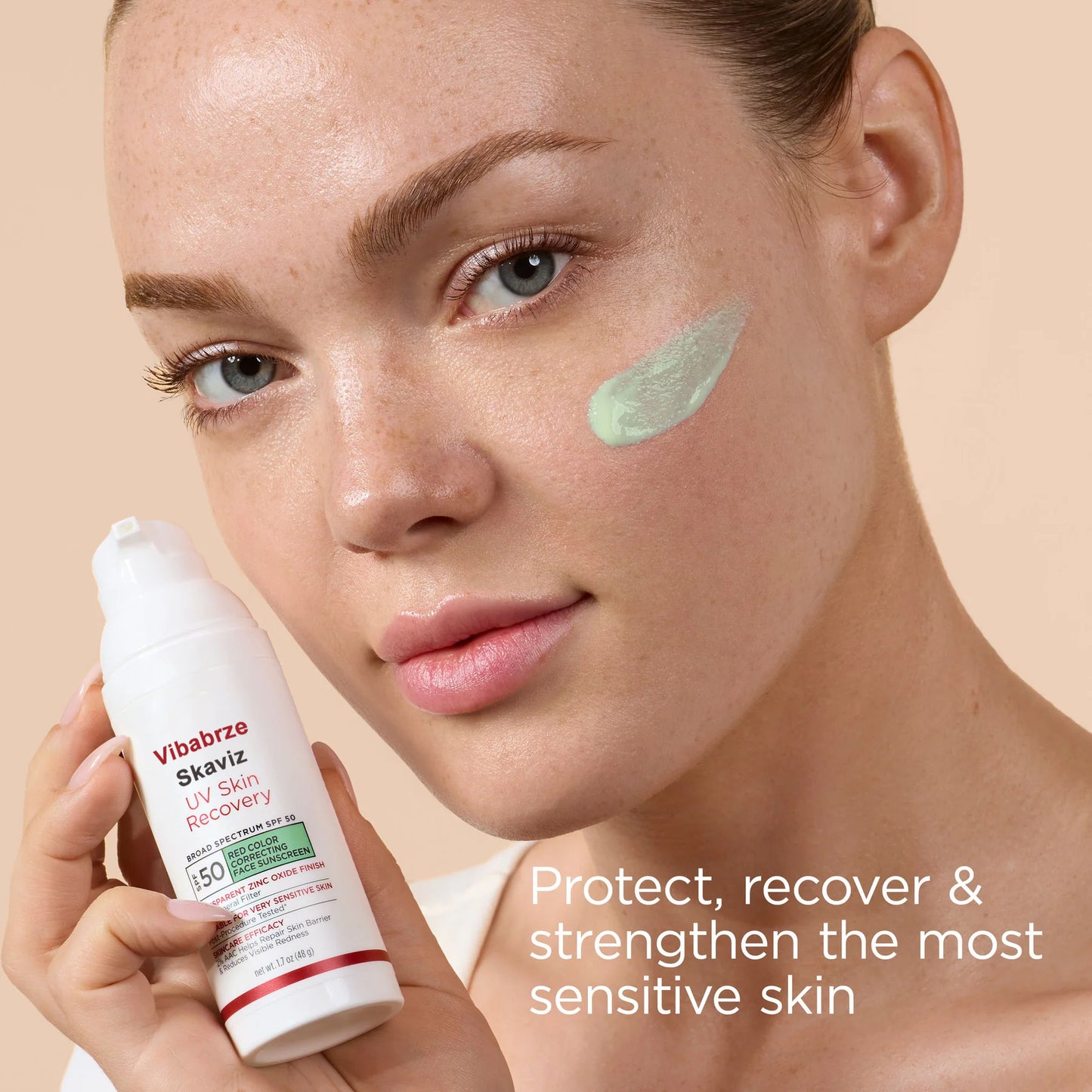 Green Color-Correcting Sunscreen SPF 50 โ Neutralizes Redness & Evens Skin Tone