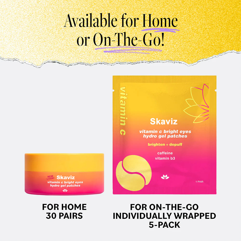 Vitamin C Bright Eyes Hydro Gel Patches — Instantly Reduce Puffiness & Dark Circles