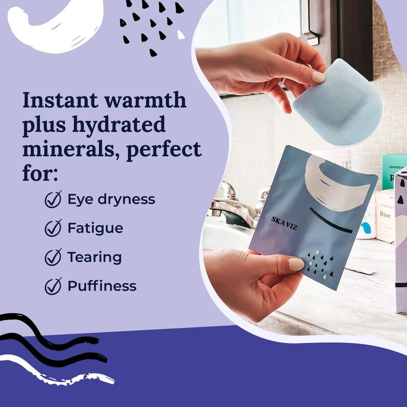 Save 60%, Only 1 Days Left! Skaviz Self-Heating Eye Masks (30 Count) Relieve dry eyes and fatigue, hydrate and soothe.
