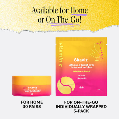 Vitamin C Bright Eyes Hydro Gel Patches — Instantly Reduce Puffiness & Dark Circles