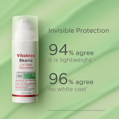 Green Color-Correcting Sunscreen SPF 50 – Neutralizes Redness & Evens Skin Tone